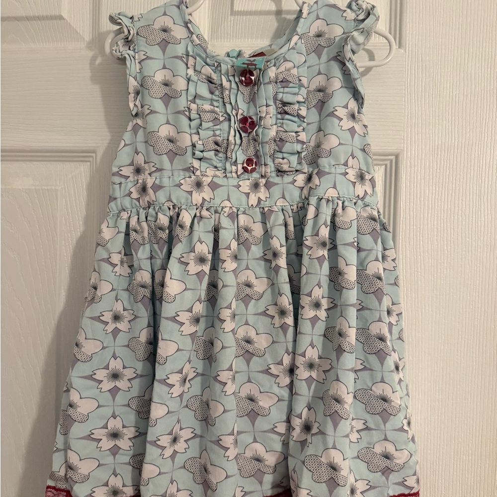 Matilda Jane Mint Floral Ruffle Dress
